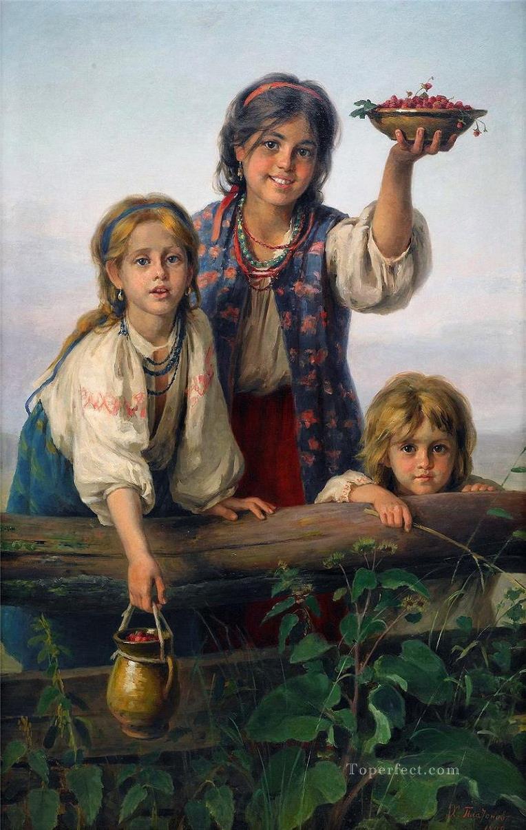 Polish Kids 03 Karl Witkowski Oil Paintings